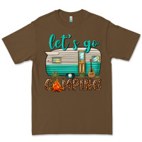 Cacao lets go camping Premium Tee - texasbilliewilder