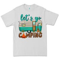Dove Grey lets go camping Premium Tee - texasbilliewilder