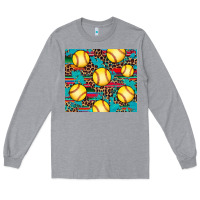 Heather Grey softball Long Sleeve Tee - Artiststas