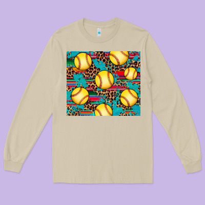 Softball Long Sleeve Tee Designed By Artiststas