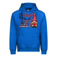 Cobalt Happy 4th Of July with gnome Urban Hoodie - HowdyJamesFarm