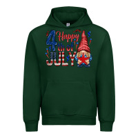 Forest Green Happy 4th Of July with gnome Urban Hoodie - HowdyJamesFarm