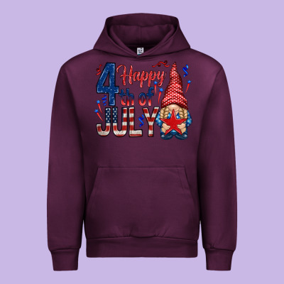 Happy 4th Of July With Gnome Urban Hoodie Designed By Howdyjamesfarm