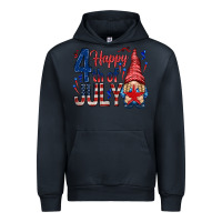 Navy Happy 4th Of July with gnome Urban Hoodie - HowdyJamesFarm