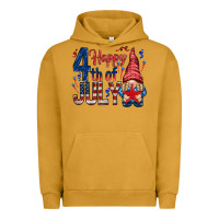 Pigment Peanut Butter Happy 4th Of July with gnome Urban Hoodie - HowdyJamesFarm