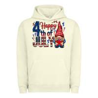 Pigment Pistachio Happy 4th Of July with gnome Urban Hoodie - HowdyJamesFarm