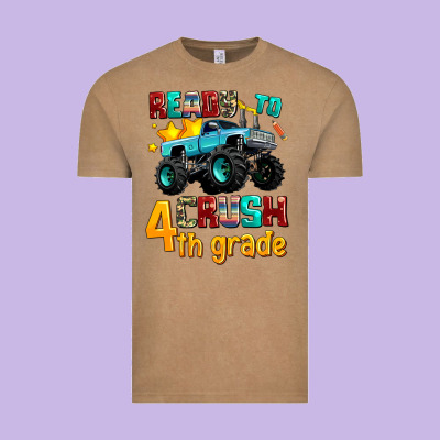 Ready To School Crush 4th Grade Vintage Tee Designed By Adodesignshop
