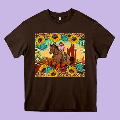 Cowgirl Heavy Core Tee Designed By Artiststas