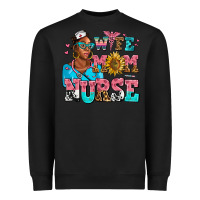 Black afro wife mom nurse Heavyweight Sweatshirt - AdoDesignShop