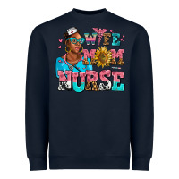 Afro Wife Mom Nurse Heavyweight Sweatshirt | Teevron