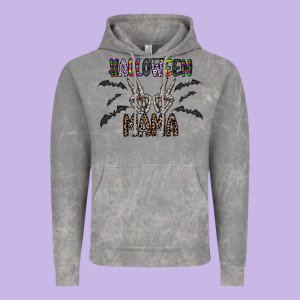 Halloween Mama Vintage Hoodie Designed By Cowhidedigitalart