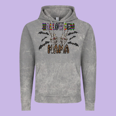 Halloween Mama Vintage Hoodie Designed By Cowhidedigitalart