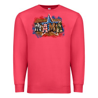 Cardinal Patriotic Mama Premium Sweatshirt - BundleAndBundleShop