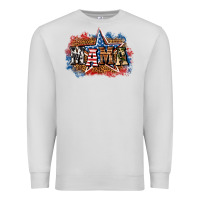 Dove Grey Patriotic Mama Premium Sweatshirt - BundleAndBundleShop