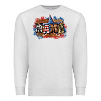 Oatmeal Heather Patriotic Mama Premium Sweatshirt - BundleAndBundleShop