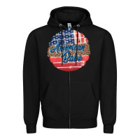 Black leopard merica Zipper Hoodie - MaliasSmallBusiness