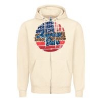 Sandshell leopard merica Zipper Hoodie - MaliasSmallBusiness