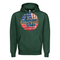 Sports Green leopard merica Zipper Hoodie - MaliasSmallBusiness