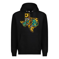 Black Western Texas Map Premium Hoodie - Bettercallsaul