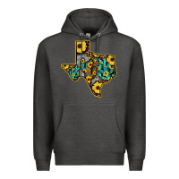 Charcoal Heather Western Texas Map Premium Hoodie - Bettercallsaul