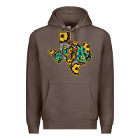 Coffee Western Texas Map Premium Hoodie - Bettercallsaul