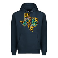 Navy Western Texas Map Premium Hoodie - Bettercallsaul