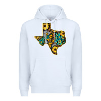 White Western Texas Map Premium Hoodie - Bettercallsaul