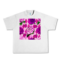 Lunar Rock valentines day roses and diamond plaid seamless pattern Urban Heavy Tee - BundleAndBundleShop