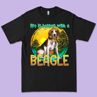 Life Is Better With A Beagle Premium Tee Designed By Texasbilliewilder