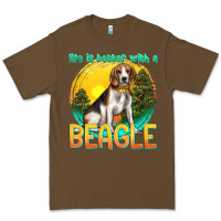 Cacao life is better with a beagle Premium Tee - texasbilliewilder