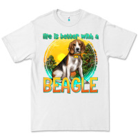 White life is better with a beagle Premium Tee - texasbilliewilder