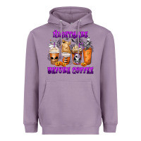 Lavender Nightmare Before Coffee Cups Heavyweight Hoodie - MaliasSmallBusiness