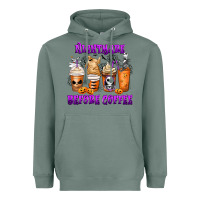 Sage Nightmare Before Coffee Cups Heavyweight Hoodie - MaliasSmallBusiness