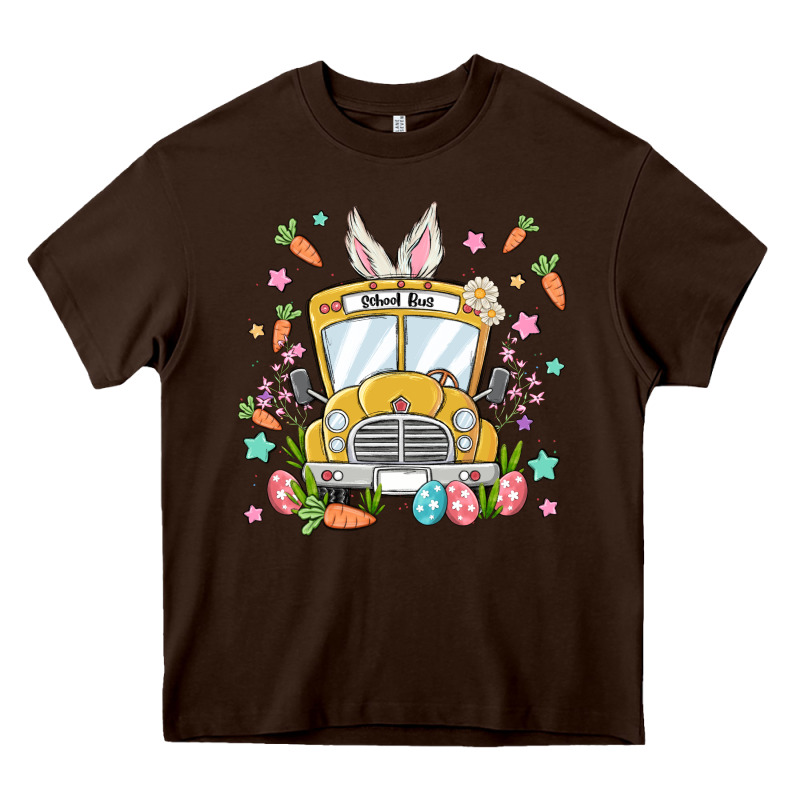 Easter School Bus Heavy Core Tee by MaliasSmallBusiness | Teevron