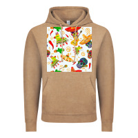 Vintage Coffee mexico seamless pattern Vintage Hoodie - FaDigitalArtStudio
