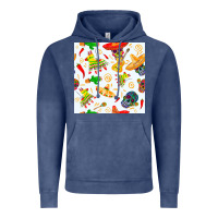 Vintage Denim mexico seamless pattern Vintage Hoodie - FaDigitalArtStudio
