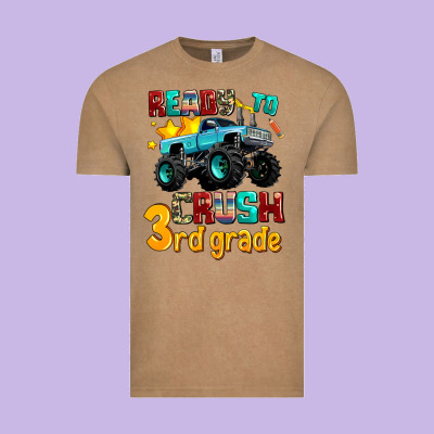 Ready To School Crush 3rd Grade Vintage Tee Designed By Adodesignshop
