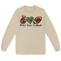 Mushroom peace love football Long Sleeve Tee - Artiststas