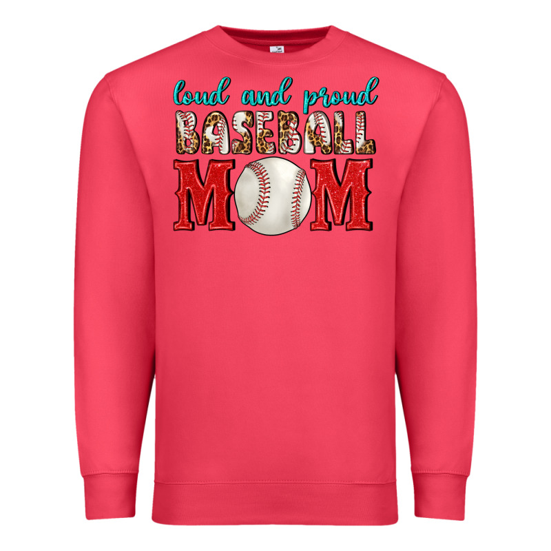 Loud And Proud Baseball Mom Premium Sweatshirt by BundleAndBundleShop | Teevron
