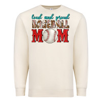 Sandshell Loud And Proud Baseball Mom Premium Sweatshirt - BundleAndBundleShop
