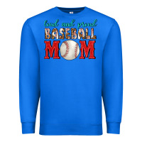 True Royal Loud And Proud Baseball Mom Premium Sweatshirt - BundleAndBundleShop