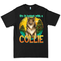 Black life is better with a collie Premium Tee - texasbilliewilder