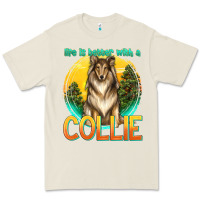 Bone life is better with a collie Premium Tee - texasbilliewilder