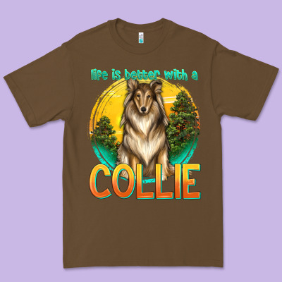 Life Is Better With A Collie Premium Tee Designed By Texasbilliewilder