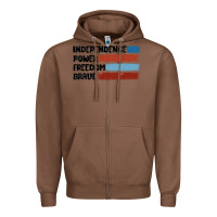 Chestnut indepence power freedom brave Zipper Hoodie - MaliasSmallBusiness