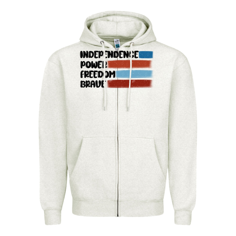 Indepence Power Freedom Brave Zipper Hoodie by MaliasSmallBusiness | Teevron