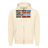 Sandshell indepence power freedom brave Zipper Hoodie - MaliasSmallBusiness