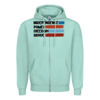 Seafoam indepence power freedom brave Zipper Hoodie - MaliasSmallBusiness
