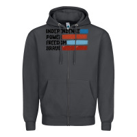 Smoke indepence power freedom brave Zipper Hoodie - MaliasSmallBusiness