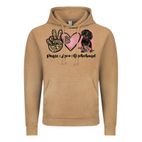 Vintage Camel peace love dachshund Vintage Hoodie - JahusDesignShop